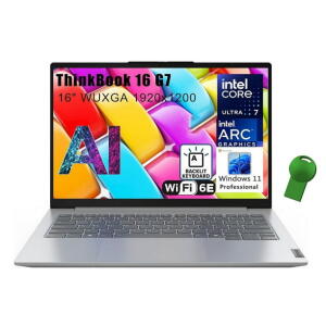 Lenovo ThinkBook 16 G7, 16" FHD+, Ultra 7 155H, Arc Graphics, 32GB DDR5, 2TB SSD, Win 11 Pro