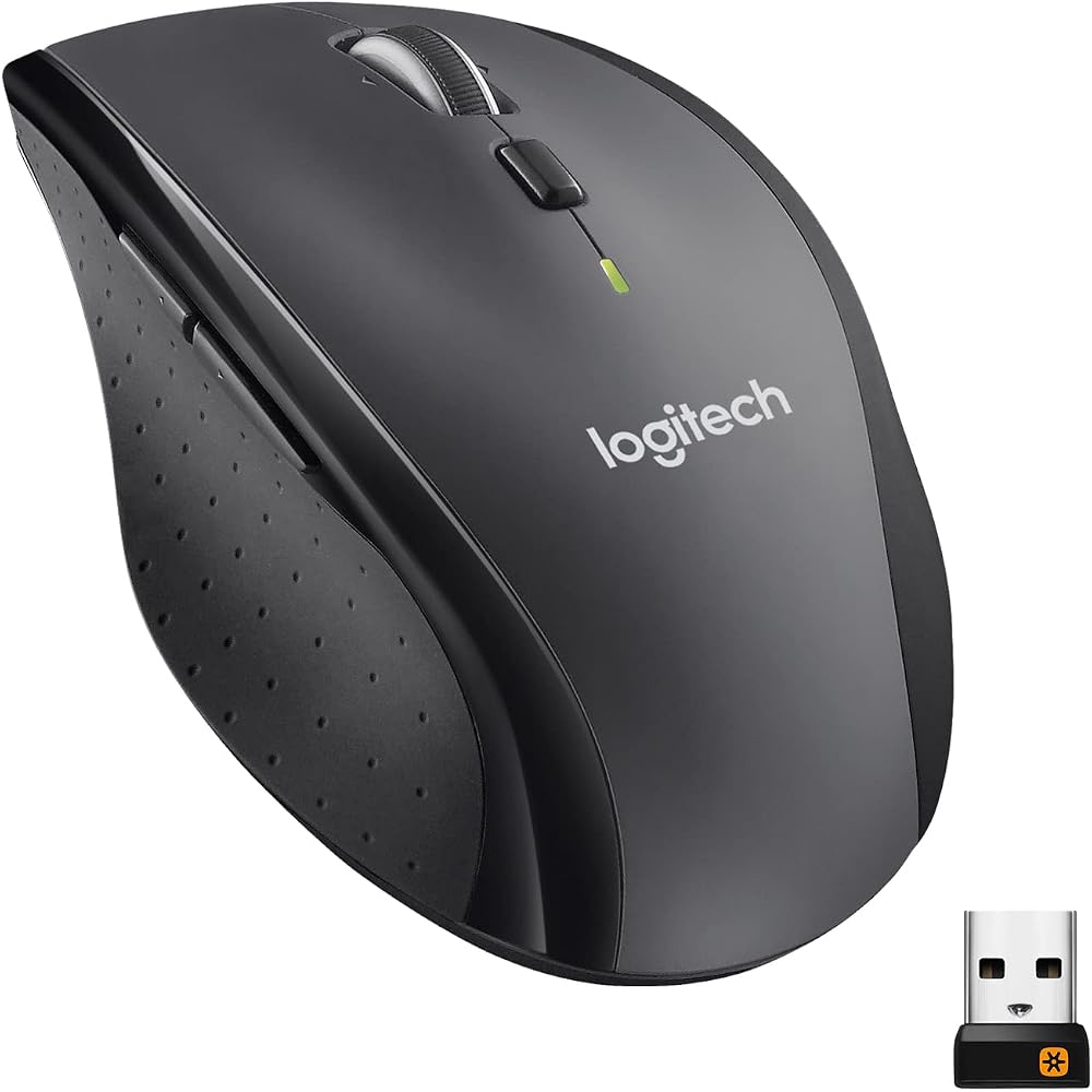 Logitech M705 Marathon Full Size 2.4 GHz Wireless Mouse