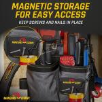 MagnoGrip 20-Pocket Electricians Pouch with Padded Shoulder Strap (006-598)