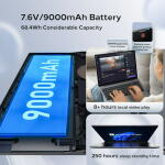 OTVOC 16" Laptop, Intel N95, 16GB DDR5 RAM, 1TB NVMe SSD, Windows 11, Gray