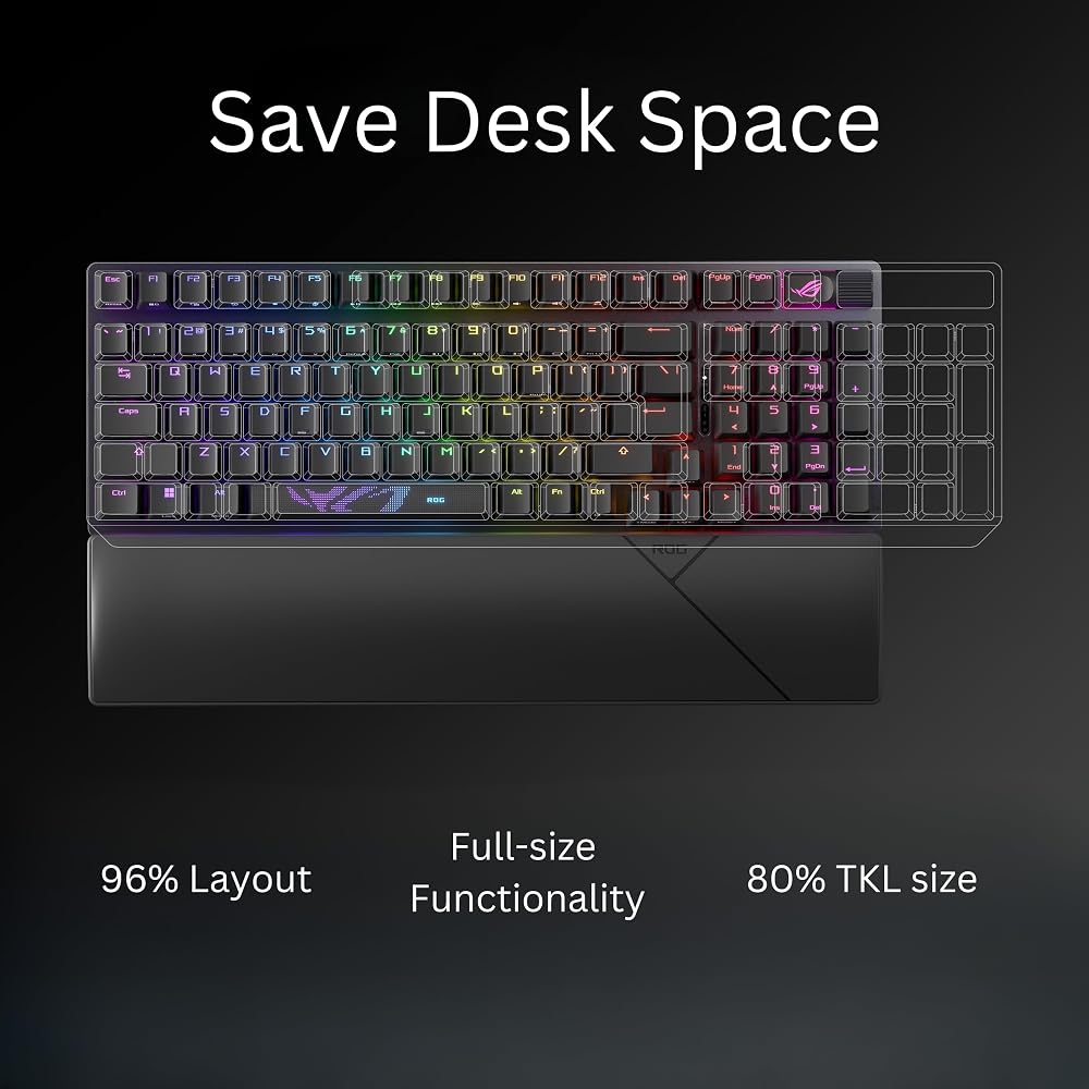 ASUS ROG Strix Scope II 96 Wireless Mechanical Gaming Keyboard - Image 2