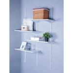 Everbilt48 in. L - White Shelf Tracks Regular Duty Vertical Rail (91195)