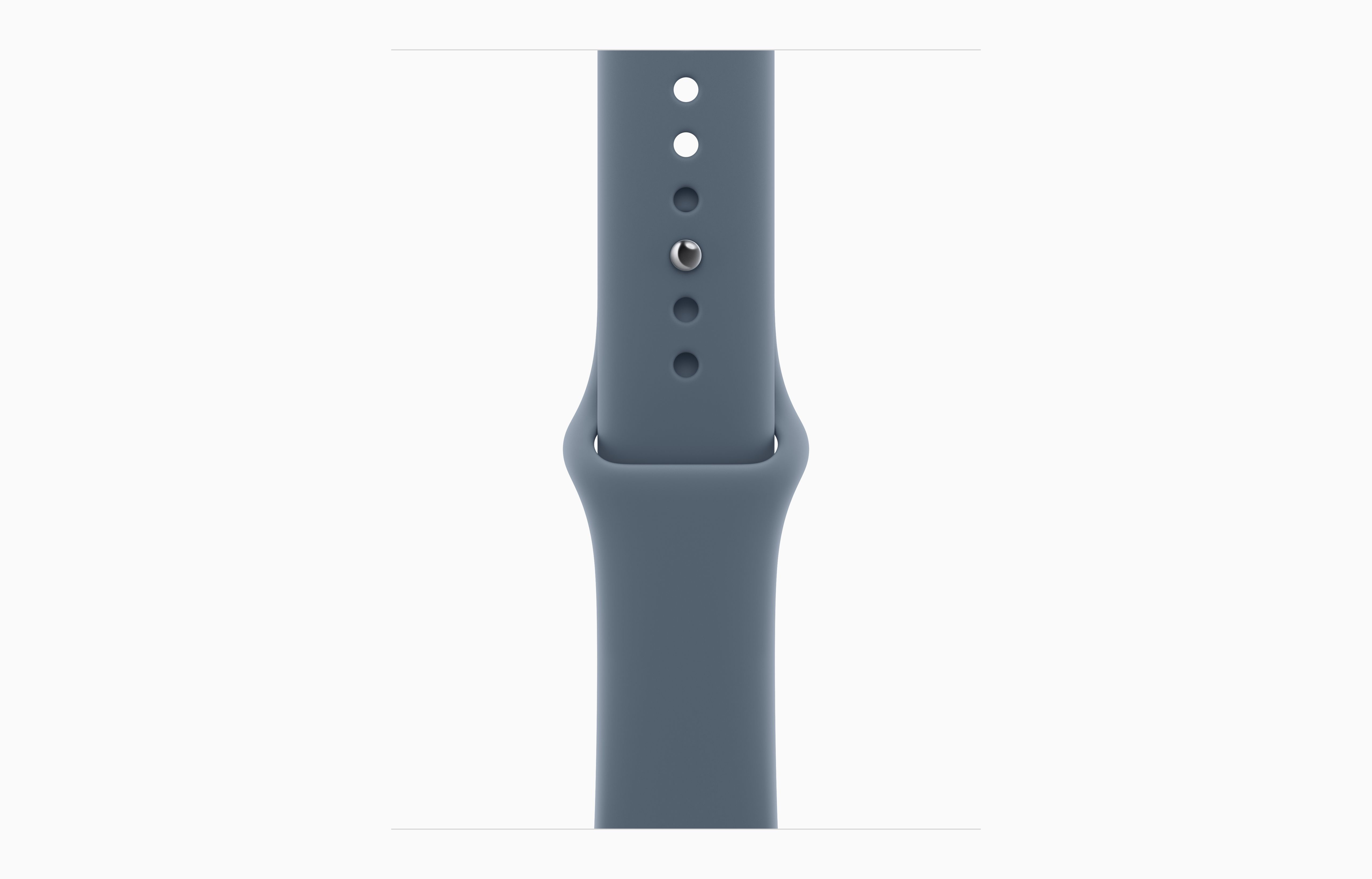 Apple Watch Series 11 Aluminum GPS – Rose Gold (Anchor Blue Sport Band) - Image 3