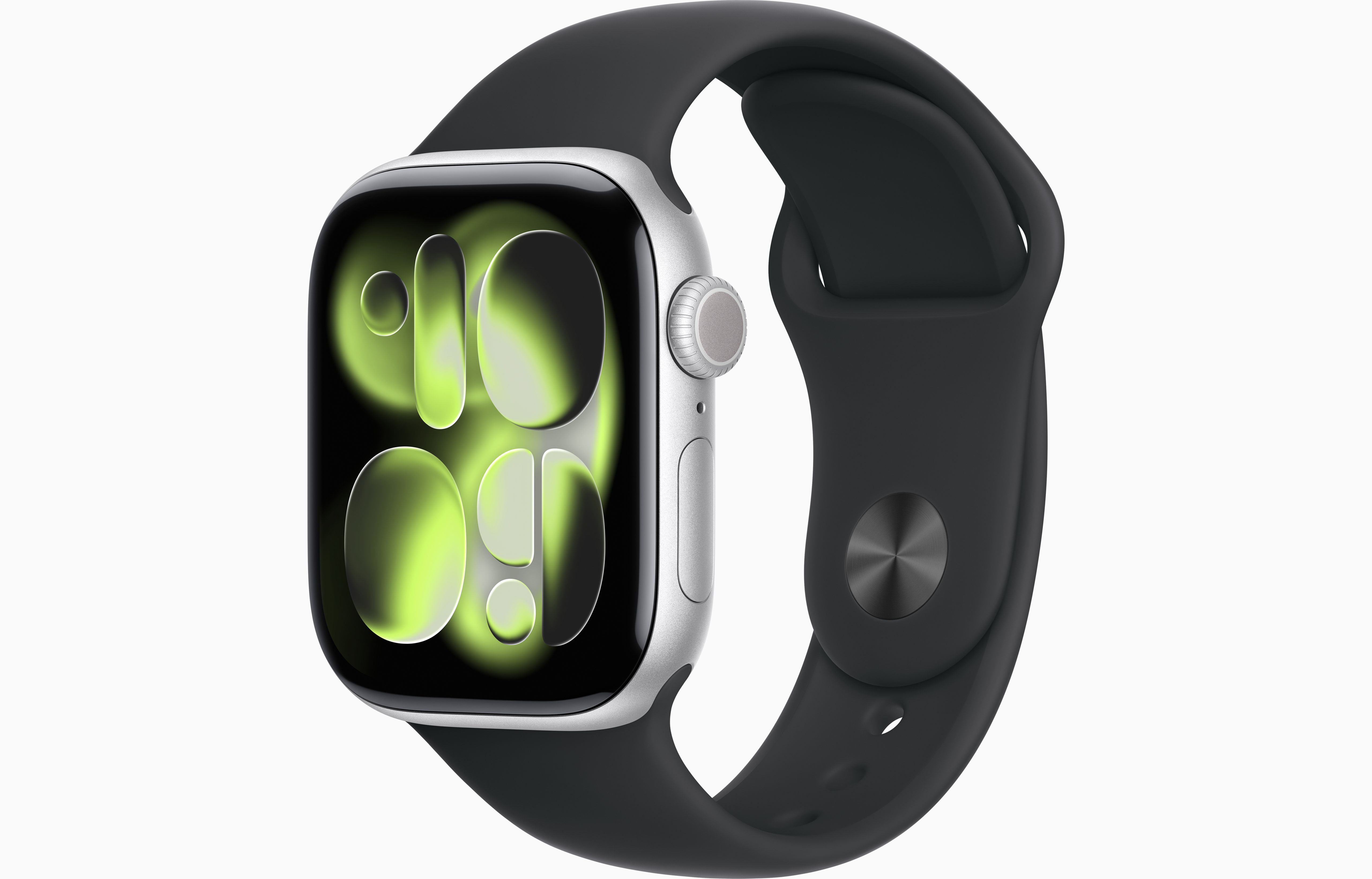 Apple Watch Series 11 Aluminum GPS – Silver (Black Sport Band)