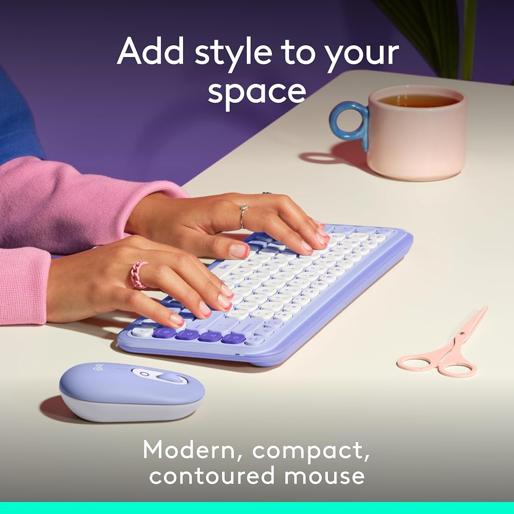 Logitech POP Mouse, Compact and Portable Wireless Bluetooth - Image 2