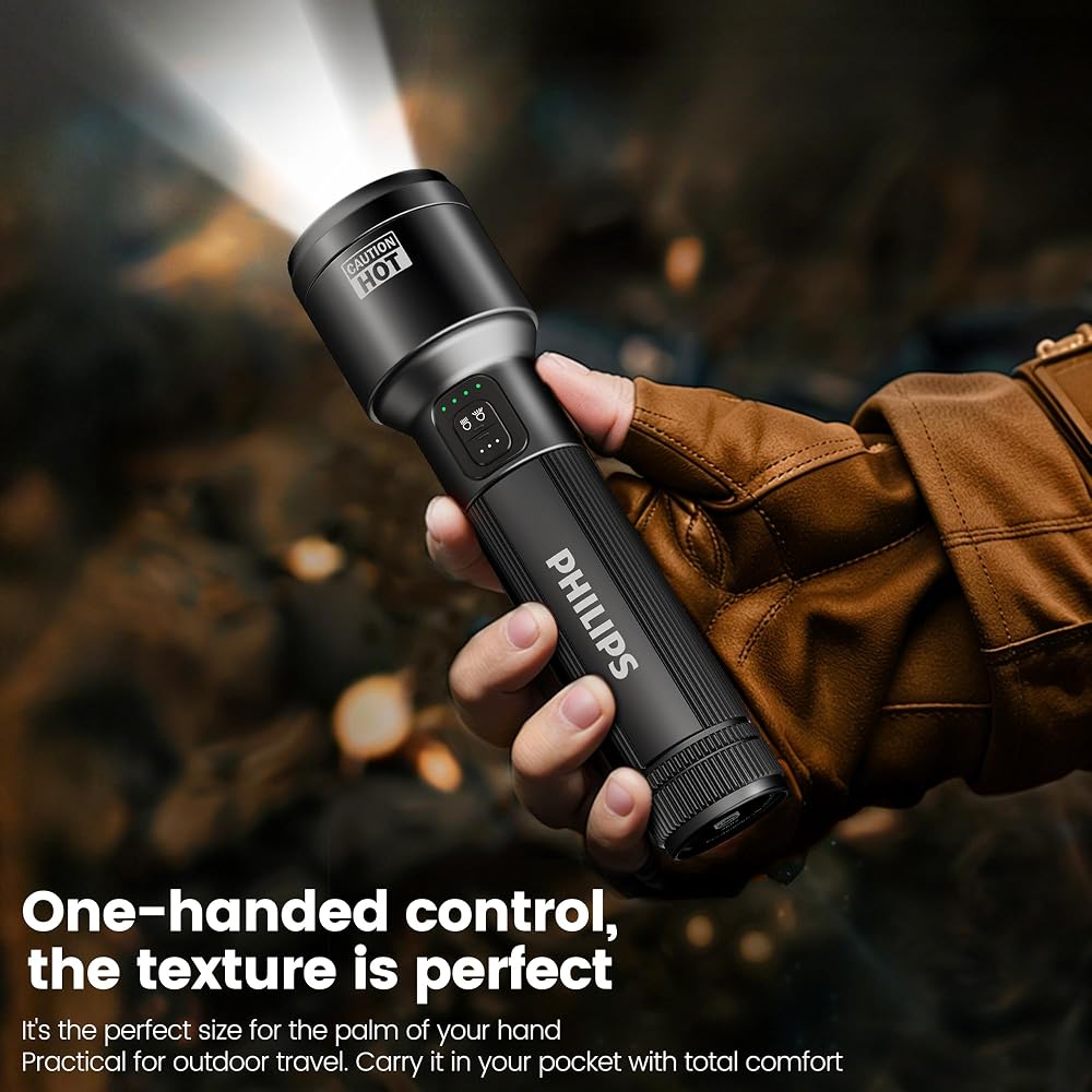 PHILIPS SFL2154 Rechargeable EDC Tactical Flashlight - Image 2