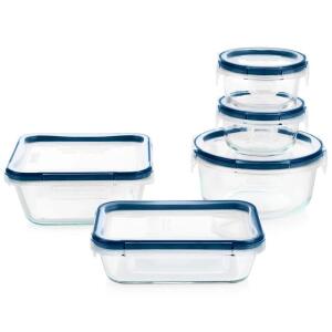 Pyrex10-Piece FreshLock Plus Glass Storage with Microban Set (1143008)