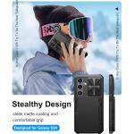 BXYJY for Samsung Galaxy S24 Wallet Case, Built-in Card Holder 2024, Black