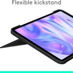Logitech Combo Touch iPad Pro 11-inch​ (M4)(2024) Keyboard Case Multi-use Mode - Midnight Black