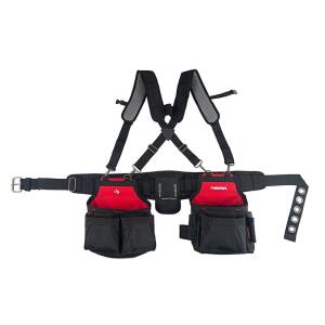 Husky Contractors 2-Bag Work Tool Belt with Suspenders (HD00166)