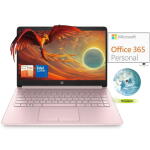 HP Slim 14", Intel, 16GB RAM, 64GB SSD, Pink