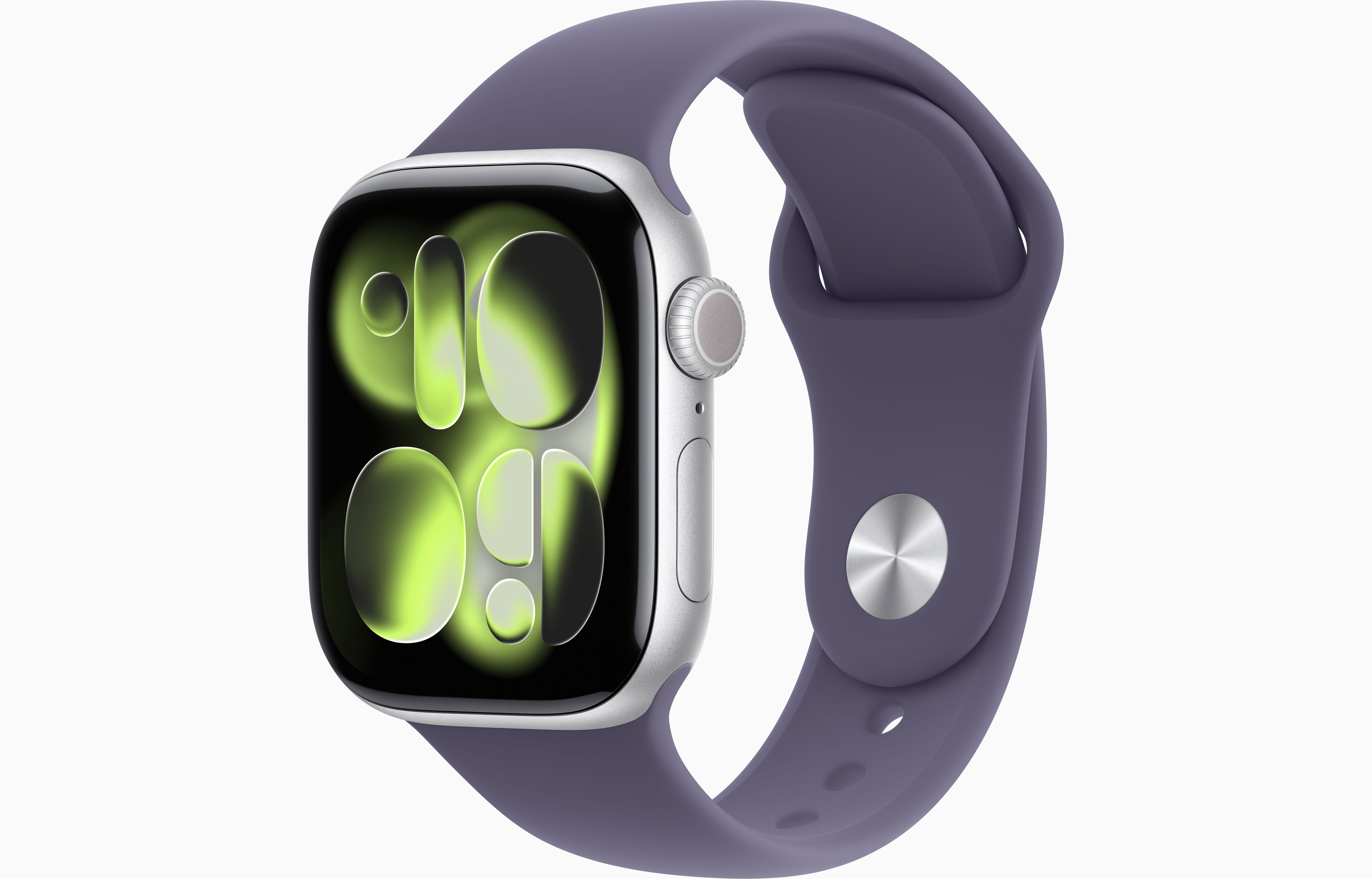 Apple Watch Series 11 Aluminum GPS – Silver (Purple Fog Sport Band)