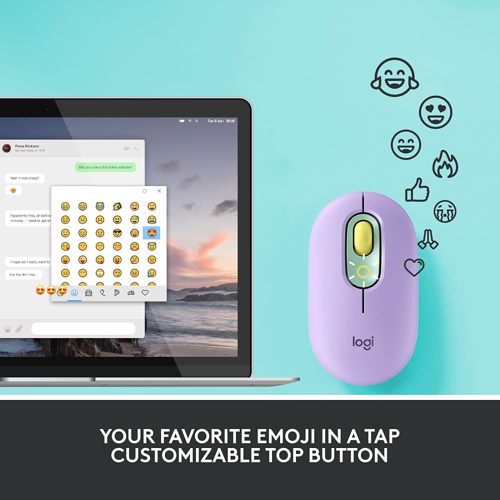 Logitech POP Mouse, Compact and Portable Wireless Bluetooth - Image 3