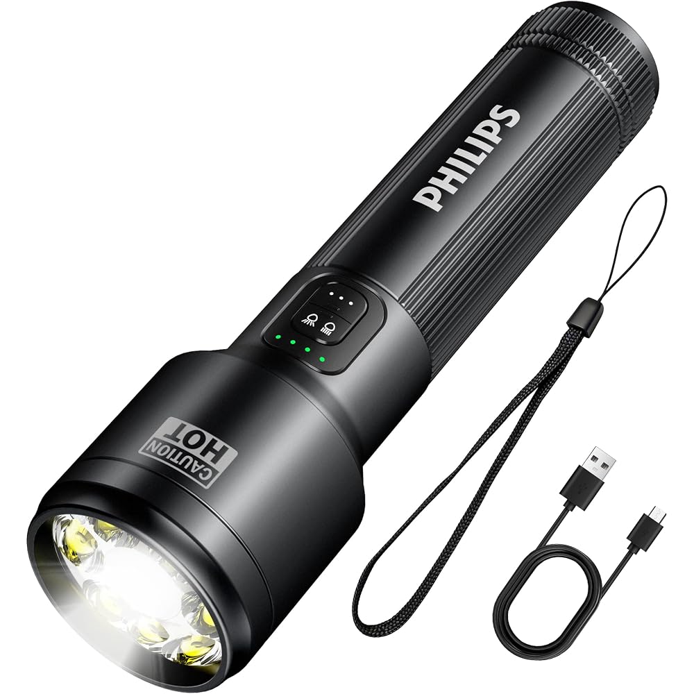 PHILIPS SFL2154 Rechargeable EDC Tactical Flashlight