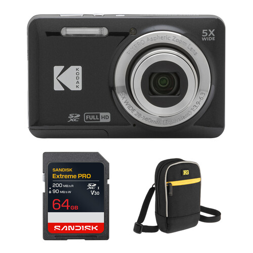 Kodak PIXPRO FZ55 Digital Camera with Accessory Kit - Image 1