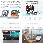 TECLAST 15.6" Windows 11 Pro Laptop, Intel N95 Quad-Core, 16GB RAM, 512GB SSD, FHD IPS, WiFi 6, Bluetooth 5.0