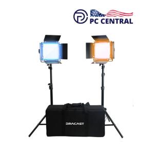 Dracast X Series LED500 Bi-Color LED Light Panel (2-Light Kit))