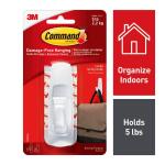 Command 5 lb. Large White Utility Hook (1 Hook, 2 Strips) (17003ES)