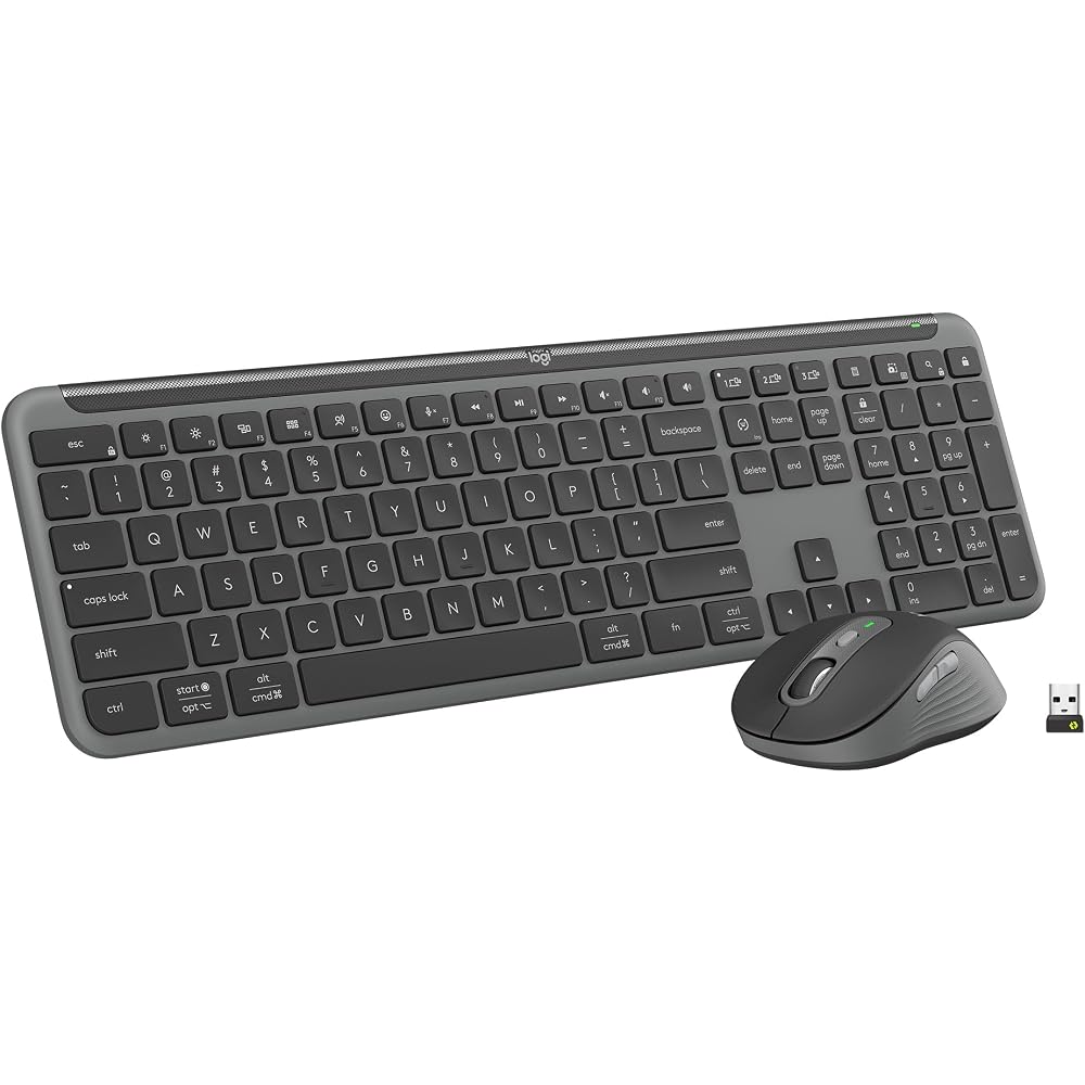 Logitech Signature Slim MK955 Wireless Keyboard and Mouse Set