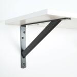 Everbilt 8 in. x 11.25 in. x 1.05 in. Bronze Steel Heavy Duty 300 lbs. Shelf Bracket in Bronze (EH-WSTHDUS-331)