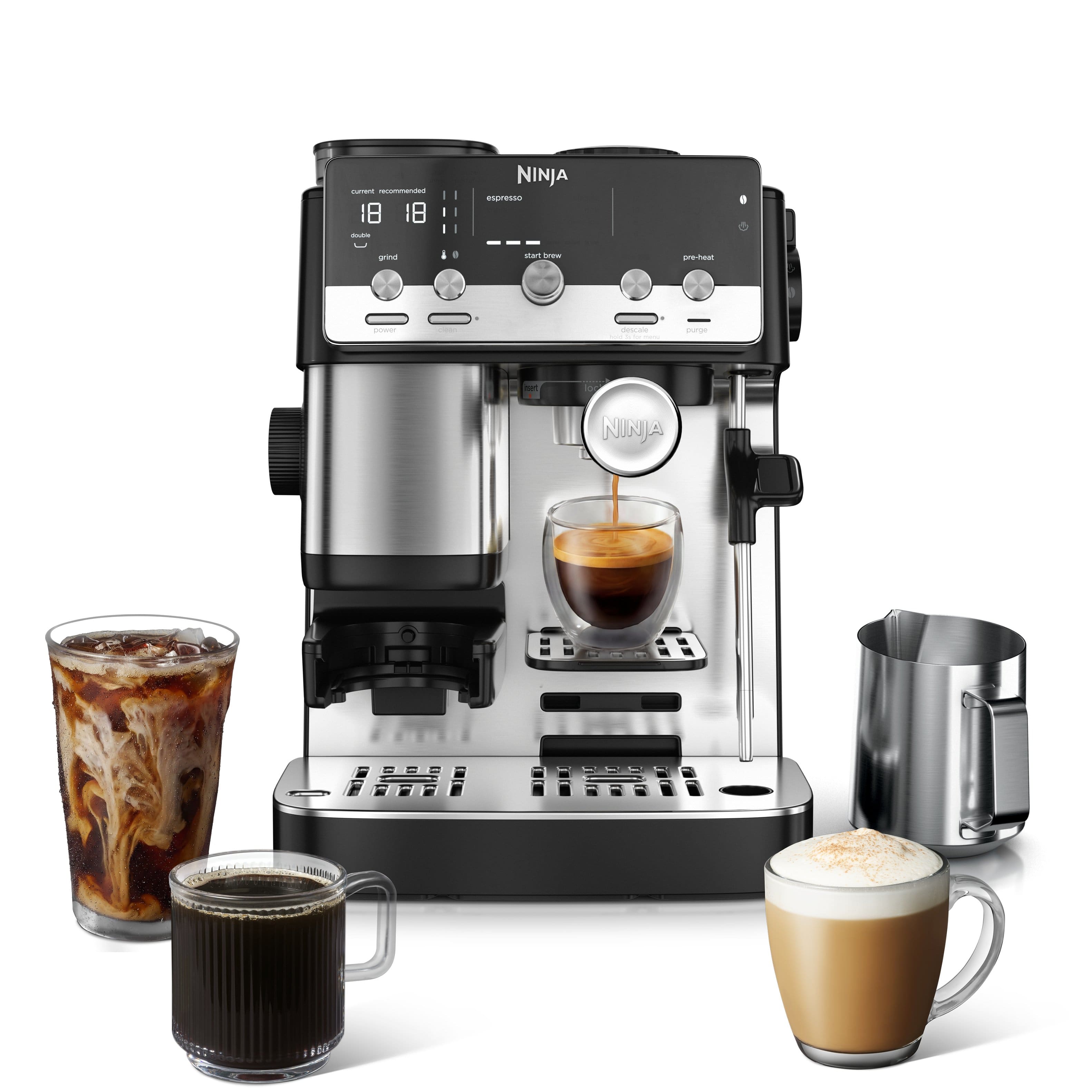 Ninja - Luxe Café Mini Espresso Machine & Drip Coffee Maker