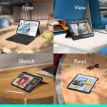 Logitech Combo Touch iPad Pro 11-inch​ (M4)(2024) Keyboard Case Multi-use Mode - Midnight Black