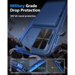 ATATOO for Samsung Galaxy S24+ Plus Case with Card Holder 6.7"​ , Blue