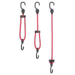 HDX 16 in. to 24 in. Adjustable Super Strong Bungee, Red (2-Pack) (9375)