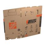 The Home Depot 21 in. L x 16 in. W x 15 in. D Tapeless Heavy Duty Medium Moving Box with Handles (LKBOX)