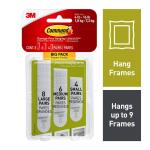 Command Picture Hanging Strips Variety Pack, White, Damage Free Decorating, 18 Pairs (17211-BPES)