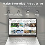 HP 14" Laptop N4120 16GB 320GB (64GB eMMC + 256GB SD) Win 11 S Webcam HDMI WiFi USB