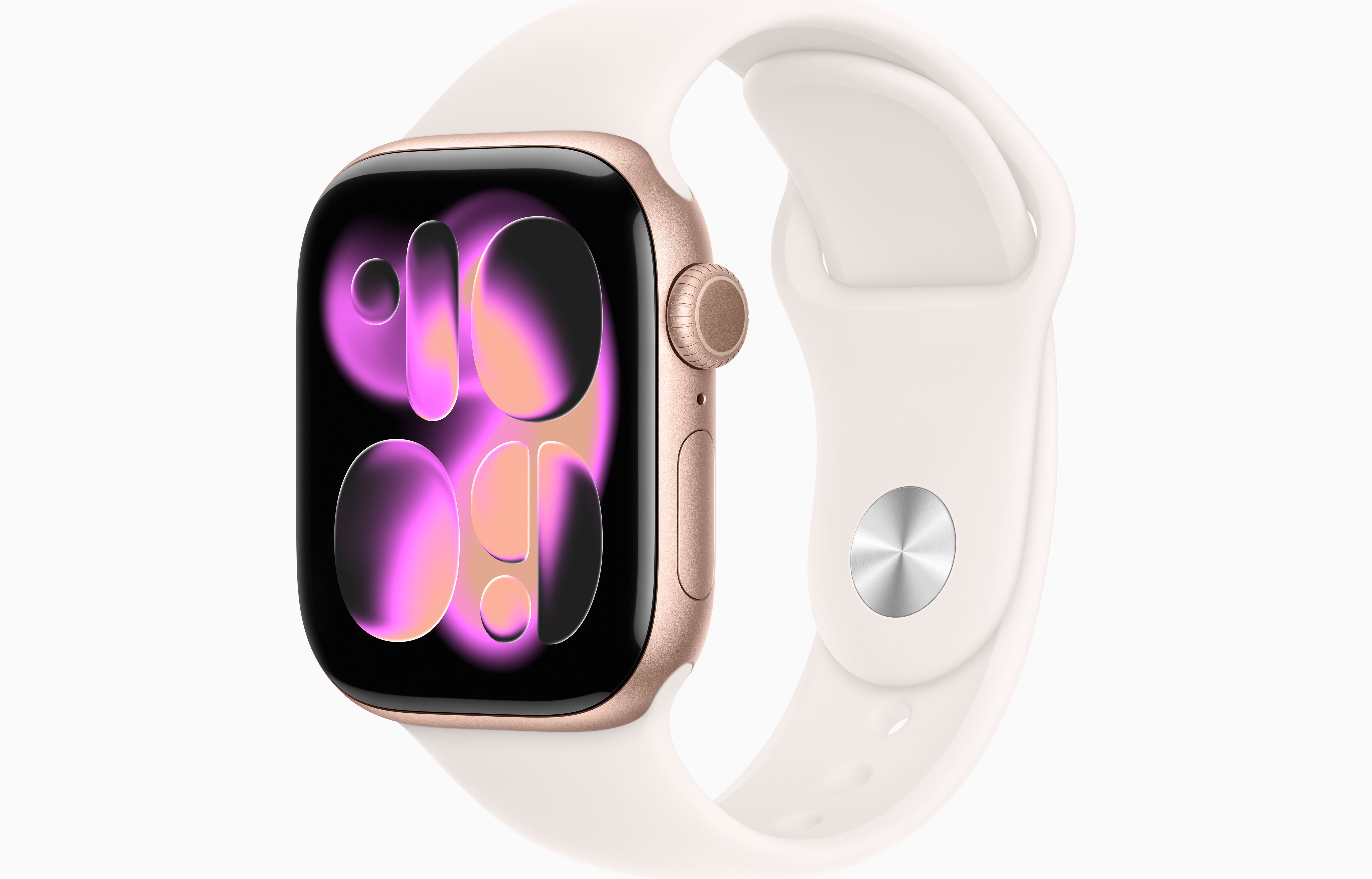 Apple Watch Series 11 Aluminum GPS – Rose Gold (Light Blush Sport Band) - Image 1