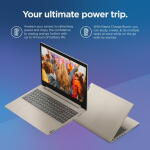 Lenovo Ideapad 3 15.6" FHD Laptop, Ryzen 5 5500U, 8GB RAM, 256GB SSD, Win 11 Home, Sand – 82KU01RKUS