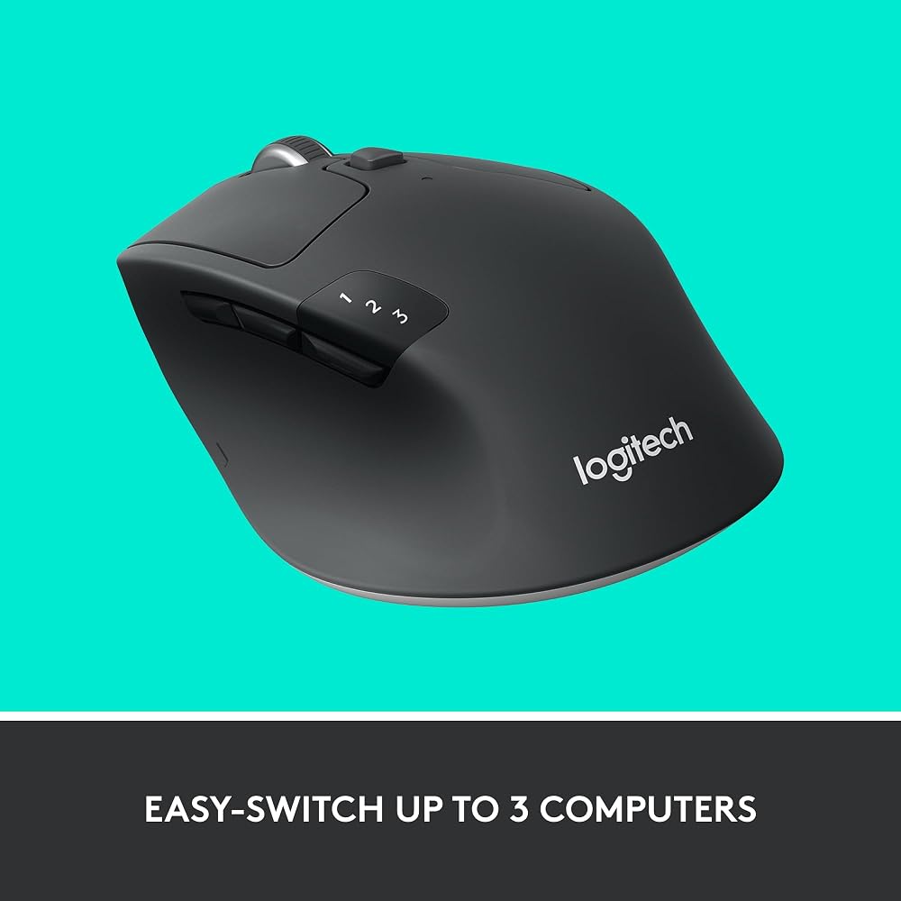 Logitech M720 Triathalon Full Size Multi-Device Wireless Mouse - Image 8