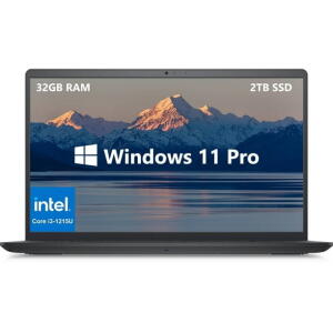 Dell Inspiron 3520 15.6" FHD Laptop, 32GB RAM, 2TB SSD Carbon Black