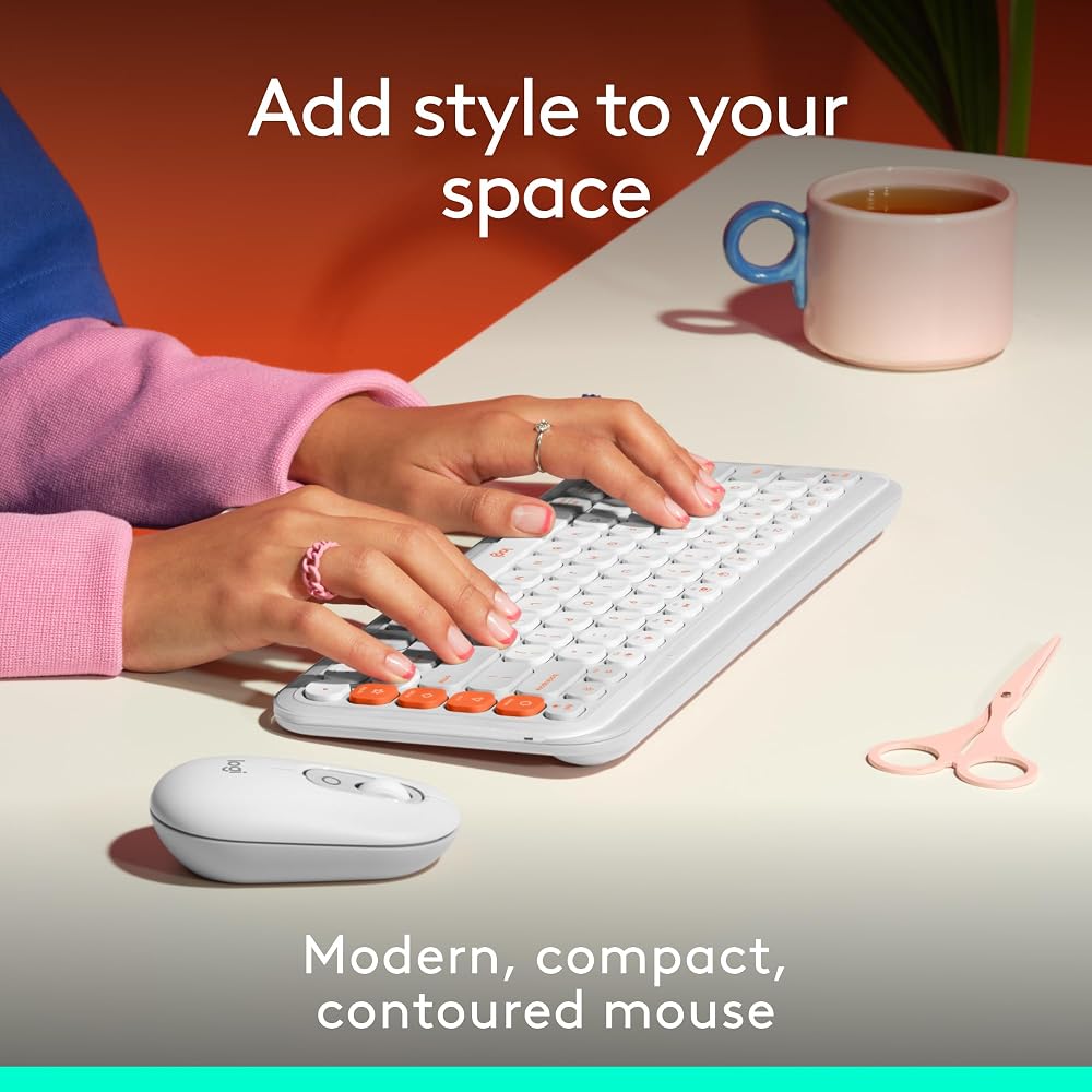 Logitech POP Mouse, Compact and Portable Wireless Bluetooth - Image 2