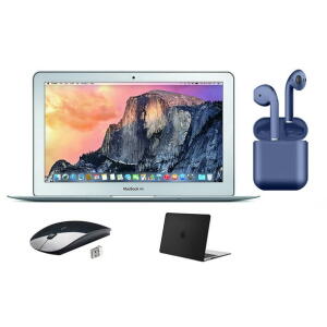 Apple MacBook Air 13.3" (Restored), i5, 8GB RAM, 128GB SSD + Bundle (Airbuds, Case, Mouse)