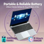 KUU 15.6" FHD Laptop, Intel Celeron, 24GB RAM, 1TB SSD