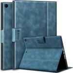 Antbox 10.2 Inch Case for iPad 9th/8th/7th Gen with Pencil Holder Auto Sleep/Wake Function PU Leather Smart Cover (Blue)