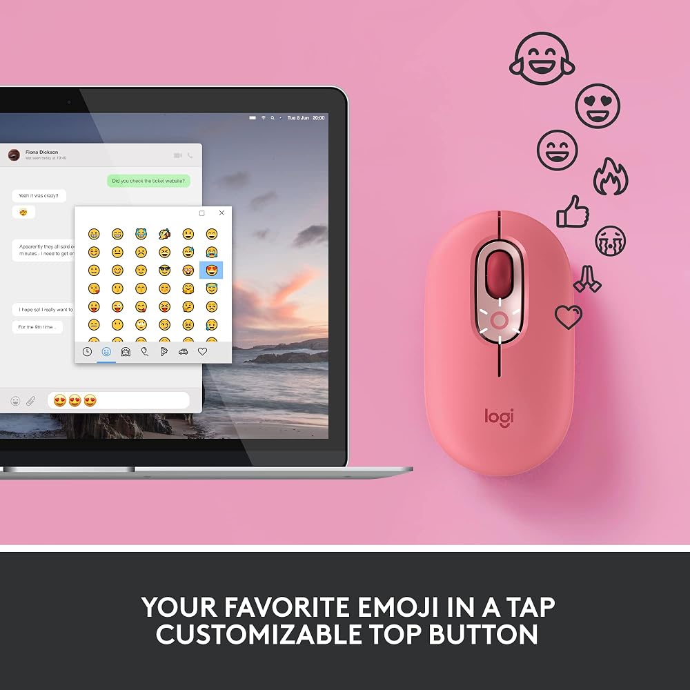 Logitech POP Mouse, Compact and Portable Wireless Bluetooth - Image 3
