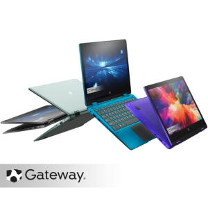 Restored Gateway 11.6" Touch Laptop Celeron N4020 4GB 64GB SSD Win 10 Home S Mode Blue