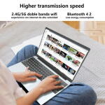 KUU 15.6" FHD Laptop, Intel Quad-Core N95, 16GB RAM, 1TB SSD, Silver