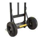 Gorilla 800 lbs. Capacity Convertible Steel Hand Truck, Wide Dual Mode Adjustable Height Handle, Simple/Safe Flatbed Conversion (GH2-8)