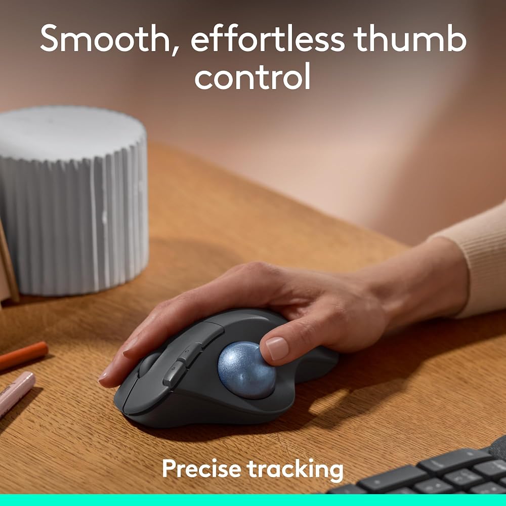 Logitech Ergo M575S Wireless Bluetooth Trackball Mouse - Image 2