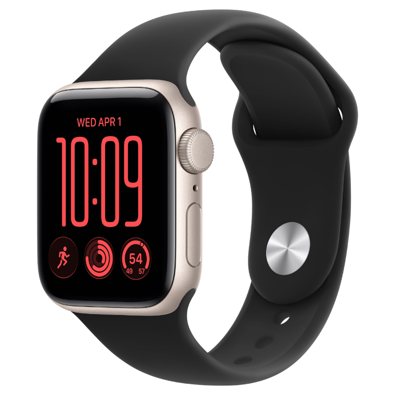 Apple Watch SE 3 40mm,GPS Starlight  (Rubber/Sport Band)