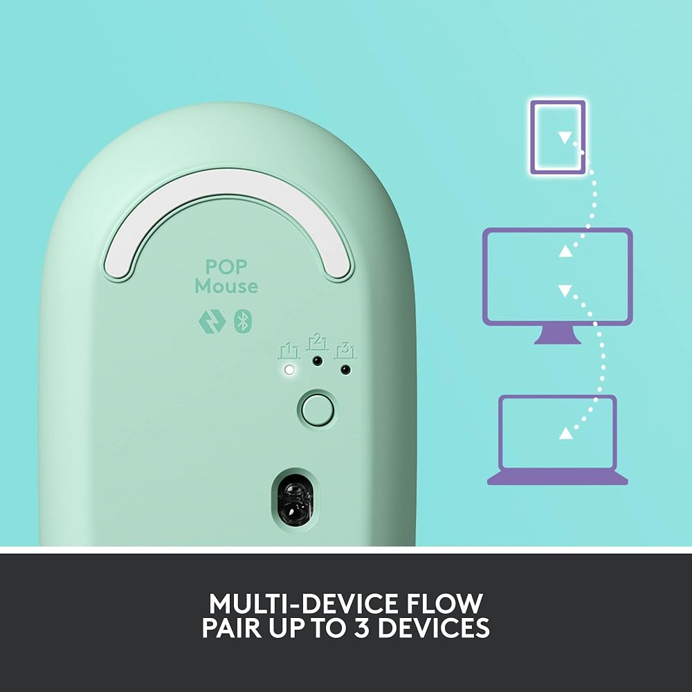 Logitech POP Mouse, Compact and Portable Wireless Bluetooth - Image 8