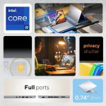 ASUS Vivobook Pro 16" WUXGA, i9-13900H, RTX 4050, 16GB RAM, 1TB SSD, Cool Silver