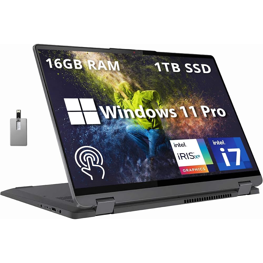 Lenovo IdeaPad Flex 5 16"  2-in-1 Touchscreen Laptop Intel Core i7-1255U