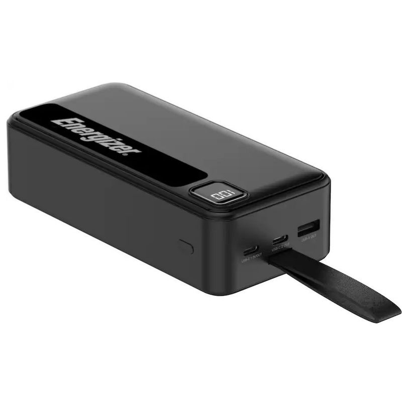 Energizer - MAX 30,000mAh 15W USB-C 3-Port Power Bank