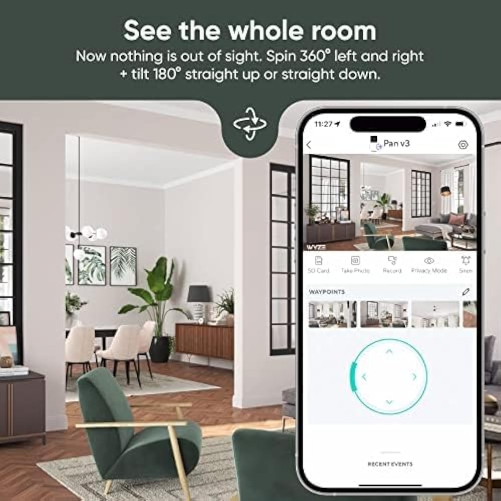 WYZE Cam Pan v3, Pan/Tilt Security Camera - Image 3